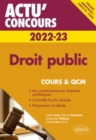 Image for Droit public 2022-2023 - Cours et QCM