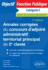 Image for Annales corrigees du concours d&#39;adjoint administratif territorial principal de 2e classe