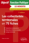 Image for Les collectivites territoriales en 75 fiches