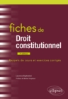 Image for Fiches de droit constitutionnel: A jour au 1er avril 2022