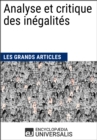 Image for Analyse et critique des inegalites (Les Grands Articles d&#39;Universalis)