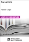 Image for Du sublime de Longin (Les Fiches de Lecture d&#39;Universalis): (Les Fiches de Lecture d&#39;Universalis)