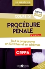 Image for Cours de procedure penale 2022: Tout le programme en 50 fiches et schemas