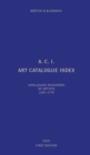 Image for Art Catalogue Index