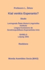Image for Kial venkis Esperanto? : Studo