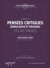 Image for Pensees critiques - Democratie et progres - En 40 pages