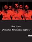 Image for Doctrines des societes secretes