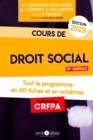 Image for Cours de droit social 2023: Tout le programme en 80 fiches et schemas