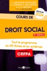 Image for Cours de droit social 2024: Tout le programme en fiches et en schemas