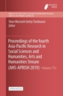 Image for Proceedings of the fourth Asia-Pacific Research in Social Sciences and Humanities, Arts and Humanities Stream (AHS-APRISH 2019)