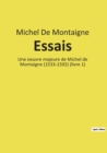 Image for Essais : Une oeuvre majeure de Michel de Montaigne (1533-1592) (livre 1)