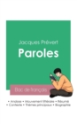 Image for Reussir son Bac de francais 2023 : Analyse du recueil Paroles de Jacques Prevert
