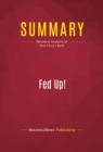 Image for Summary of Fed Up: Our Fight to Save America From Washington - RICK PERRY