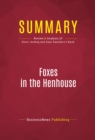 Image for Summary of Foxes in the Henhouse: How the Republicans Stole the South and the Heartland and What the Democrats Must Do to Run &#39;Em Out - Steve Jarding &amp; Dave &amp;quot;Mudcat&amp;quot; Saunders