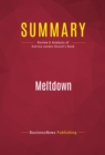 Image for Summary of Meltdown: How Greed and Corruption Shattered Our Financial System and How We Can Recover - Katrina vanden Heuval