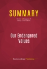 Image for Summary of Our Endangered Values: America&#39;s Moral Crisis - Jimmy Carter