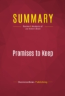 Image for Summary of Promises to Keep: On Life and Politics - Joe Biden