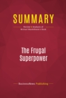 Image for Summary of The Frugal Superpower: America&#39;s Global Leadership in a Cash-Strapped Era - Michael Mandelbaum