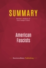 Image for Summary of American Fascists : The Christian Right and the War on America