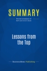 Image for Summary: Lessons From The Top - Thomas J. Neff and James M. Citrin: The Search For America&#39;s Best Business Leaders