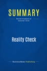 Image for Summary: Reality Check - Guy Kawasaki: The Irreverent Guide to Outsmarting, Outmanaging, and Outmarketing Your Competition