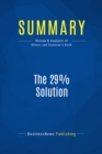Image for Summary: The 29% Solution - Ivan Misner and Michelle Donovan: 52 Weekly Networking Success Strategies