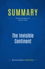 Image for Summary: The Invisible Continent - Kenichi Ohmae: Four Strategic Imperatives of the New Economy