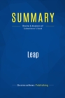 Image for Summary : Leap - Bob Schmetterer: A Revolution in Creative Business Strategy