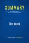 Image for Summary : The Knack - Norm Brodsky and Bo Burlingham: How StreetSmart Entrepreneurs Learn to Handle Whatever Comes Up