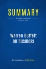 Image for Summary : Warren Buffett on Business - Richard J. Connors: Principles From the Sage of Omaha