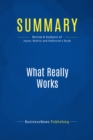 Image for Summary : What Really Works - William Joyce, Nitin Nohria &amp; Bruce Roberson: The 4+2 Formula for Sustained Business Success