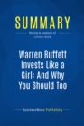 Image for Summary : Warren Buffett invests Like A Girl: and Why You Should too - Louann Lofton: 8 Essential Principles Every Investor Needs to Create a Profitable Portfolio