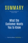 Image for Summary : What The Customer Wants You To Know - Ram Charan: How Everybody Needs to Think About Sales Differently