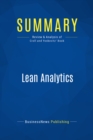 Image for Summary : Lean Analytics - Alistair Croll and Benjamin Yoskovitz: Using Data to Build a Startup Faster
