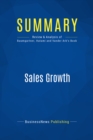 Image for Summary : Sales Growth - Thomas Baumgartner Homayoun Hatami Jon Vander Ark: Five Proven Strategies From the World&#39;s Sales Leaders