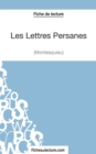 Image for Les Lettres Persanes de Montesquieu (Fiche de lecture) : Analyse compl?te de l&#39;oeuvre