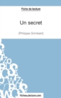 Image for Un secret - Philippe Grimbert (Fiche de lecture) : Analyse compl?te de l&#39;oeuvre
