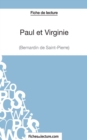 Image for Paul et Virginie de Bernardin de Saint-Pierre (Fiche de lecture) : Analyse compl?te de l&#39;oeuvre