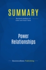 Image for Summary : Power Relationships - Andrew Sobel and Jerold Panas: 26 Irrefutable Laws for Building Extraordinary Relationships