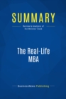 Image for Summary: The Real-Life MBA - Jack Welch and Suzy Welch: Your No-BS Guide to Winning the Game, Building a Team and Growing Your Career