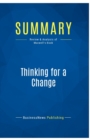 Image for Summary : Thinking for a Change:Review and Analysis of Maxwell&#39;s Book