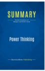 Image for Summary : Power Thinking:Review and Analysis of Mangieri and Block&#39;s Book