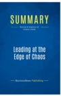 Image for Summary : Leading at the Edge of Chaos:Review and Analysis of Conner&#39;s Book