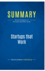 Image for Summary : Startups that Work:Review and Analysis of Kurtzman and Rifkin&#39;s Book