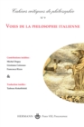Image for Cahiers critiques de Philosophie n(deg)9: Voies de la philosophie italienne