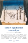 Image for Sens et signification en musique