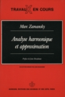 Image for Analyse harmonique et approximation