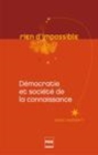 Image for Democratie Et Societe De La Connaissance