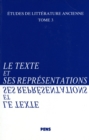 Image for Le texte et ses representations