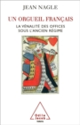 Image for Un orgueil francais: La venalite des offices sous l&#39;Ancien Regime